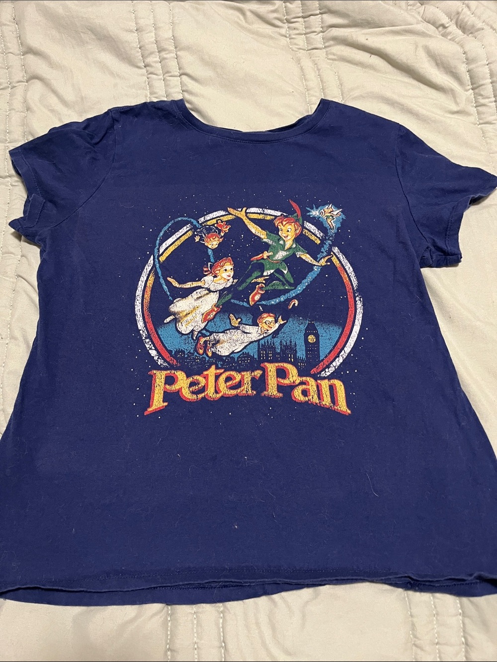 Peter Pan Graphic Women’s Tee - Navy Blue